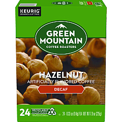 Green Mountain Coffee Hazelnut Decaf Coffee K-Cups, 24/Box (7792)