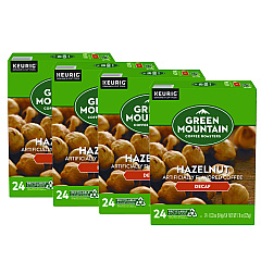 Green Mountain Coffee Hazelnut Decaf Coffee K-Cups, 96/Carton (7792CT)