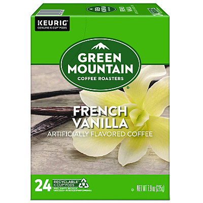 Green Mountain Coffee French Vanilla Coffee K-Cup Pods, 24/Box (6732)
