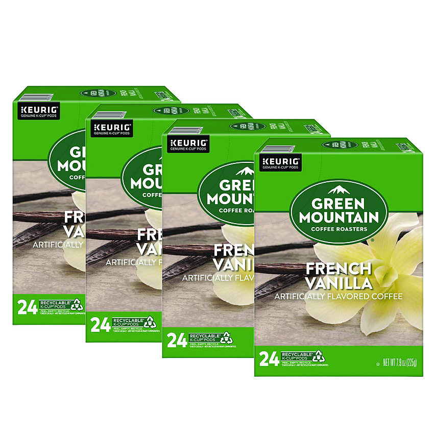 Green Mountain Coffee French Vanilla Coffee K-Cup Pods, 96/Carton (6732CT)