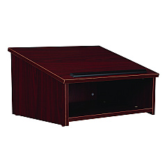 Oklahoma Sound Tabletop Lectern, 23.75 x 19.88 x 13.75, Mahogany (22MY)