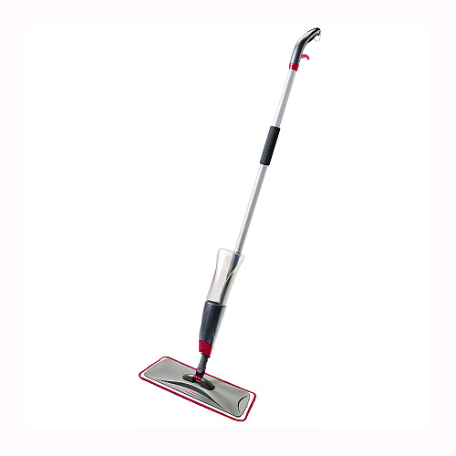 Rubbermaid Commercial Reveal Microfiber Spray Mop Kit, Microfiber Head, 54.5" Silver/Black Handle (1M15GRYRD)