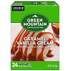 Green Mountain Coffee Caramel Vanilla Cream Coffee K-Cups, 24/Box (6700)