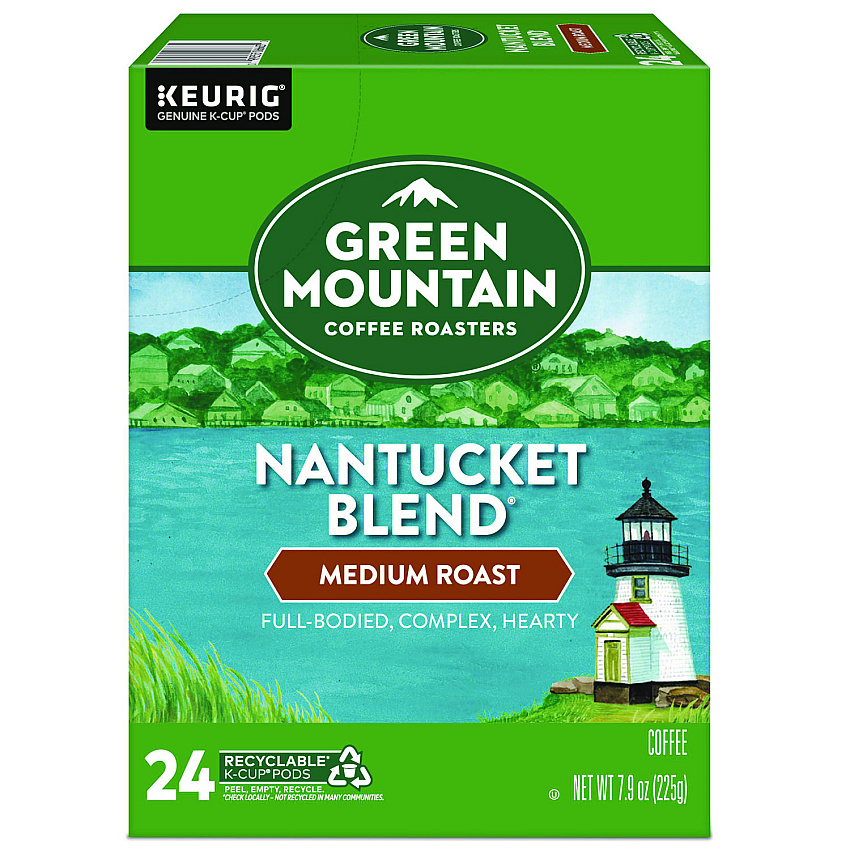 Green Mountain Coffee Nantucket Blend Coffee K-Cups, 24/Box (6663)