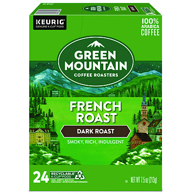 Green Mountain Coffee French Roast Coffee K-Cups, 24/Box (6694)