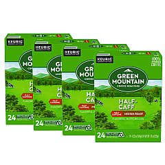 Green Mountain Coffee Half-Caff Coffee K-Cups, 96/Carton (6999CT)
