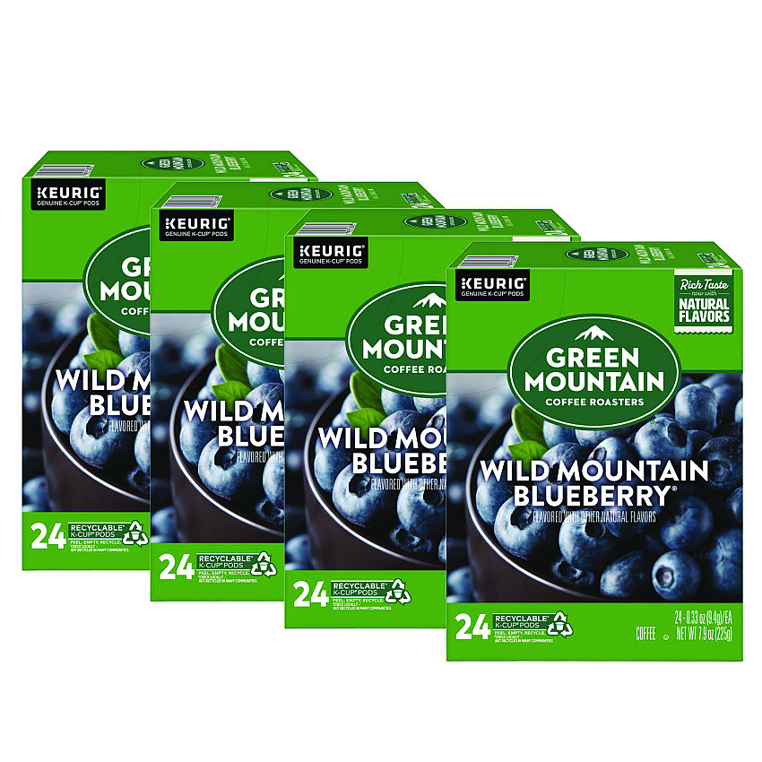 Green Mountain Coffee Fair Trade Wild Mountain Blueberry Coffee K-Cups, 96/Carton (6783CT)