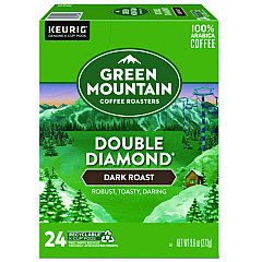 Green Mountain Coffee Double Black Diamond Extra Bold Coffee K-Cups, 24/Box (4066)