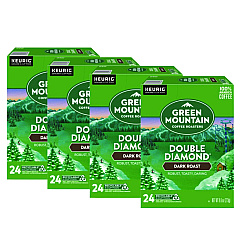 Green Mountain Coffee Double Black Diamond Extra Bold Coffee K-Cups, 96/Carton (4066CT)