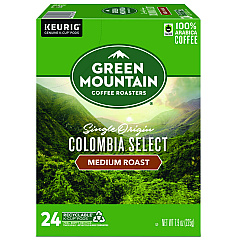 Green Mountain Coffee Colombian Fair Trade Select Coffee K-Cups, 24/Box (6003)
