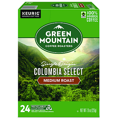 Green Mountain Coffee Colombian Fair Trade Select Coffee K-Cups, 24/Box (6003)