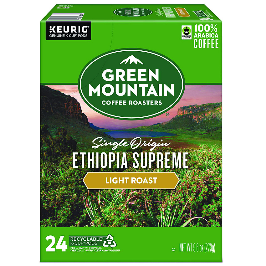 Green Mountain Coffee Ethiopian Supreme K-Cups, 24/Box (8488)