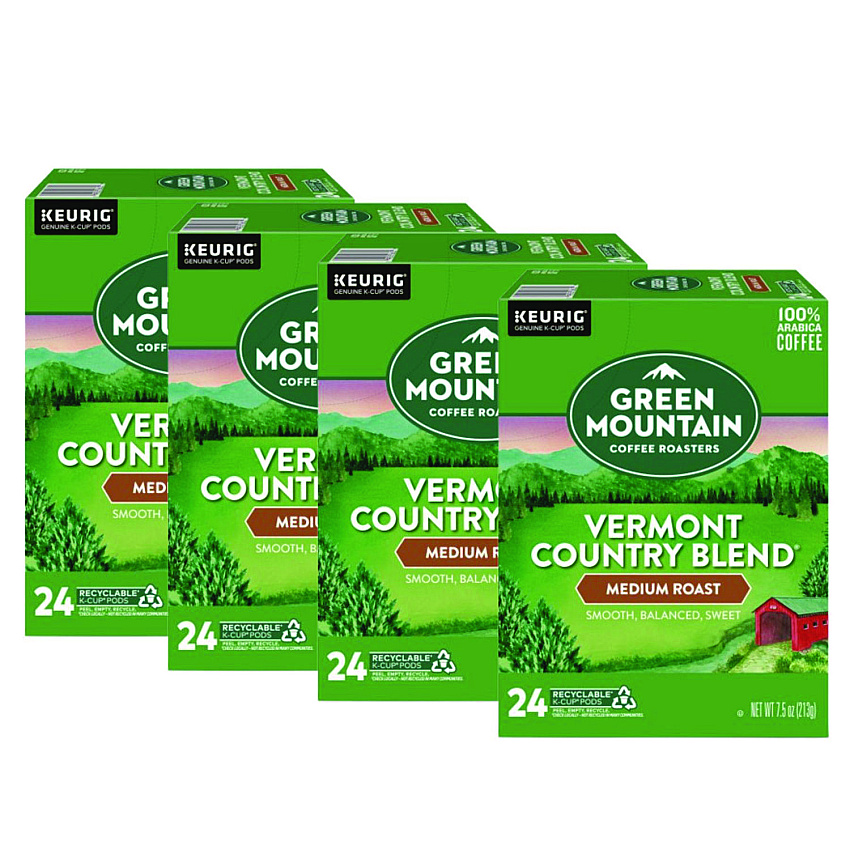 Green Mountain Coffee Vermont Country Blend Coffee K-Cups, 96/Carton (6602CT)