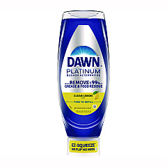 Dawn Platinum Liquid Dish Detergent, Clean Lemon Scent, 24.3 oz EZ-Squeeze Bottle (11819)