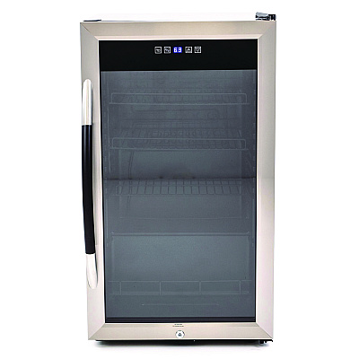 Avanti 3 Cu. Ft. Refrigerator/Beverage Cooler, 18.75 x 19.5 x 33.75, Black/Stainless Steel Framed Glass Door (BCA306SSIS)
