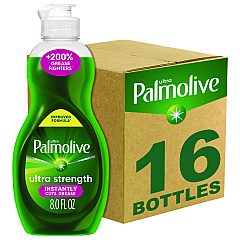 Ultra Palmolive Dishwashing Liquid, Fresh Scent, 8 oz Bottle, 16/Carton (61047169)
