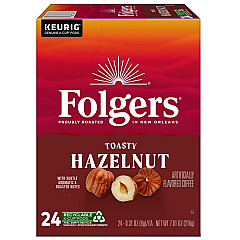 Folgers Hazelnut Cream Coffee K-Cups, 24/Box (0162)