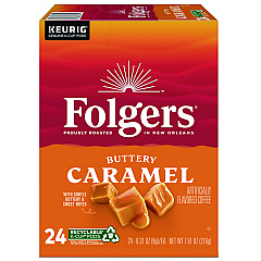 Folgers Caramel Drizzle Coffee K-Cups, 24/Box (6680)
