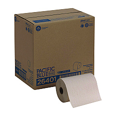 Georgia Pacific Professional Pacific Blue Basic Nonperforated Paper Towels, 7.88 x 350 ft, Brown, 12 Rolls/Carton (26401)