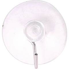 Baumgartens Suction Cup with Hook, Metal Silver Hook, 50/Box (DG4001)