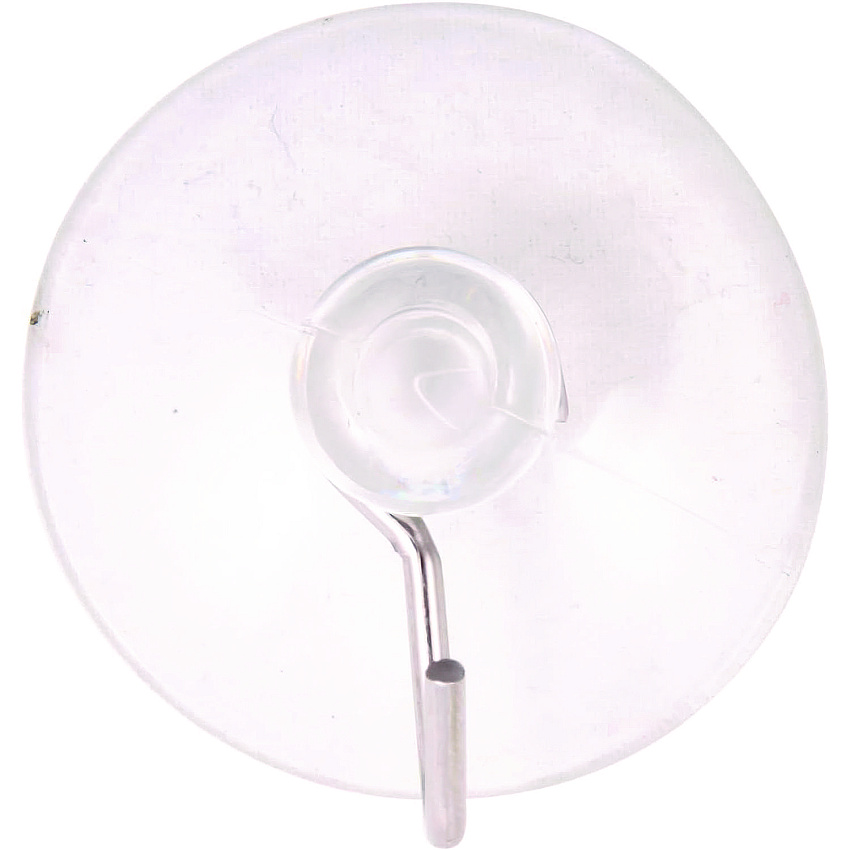 Baumgartens Suction Cup with Hook, Metal Silver Hook, 50/Box (DG4001)