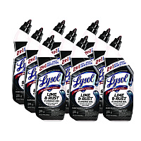 LYSOL Brand Disinfectant Toilet Bowl Cleaner w/Lime/Rust Remover, Wintergreen, 24 oz, 9/Carton (98013)