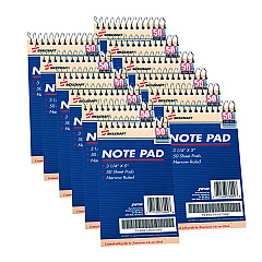 AbilityOne 7530014547392 SKILCRAFT Notepad, Narrow Rule, Blue Cover, 50 White 3.25 x 5.5 Sheets, Dozen