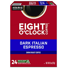 Eight O'Clock Dark Italian Roast Coffee K-Cups (6408)