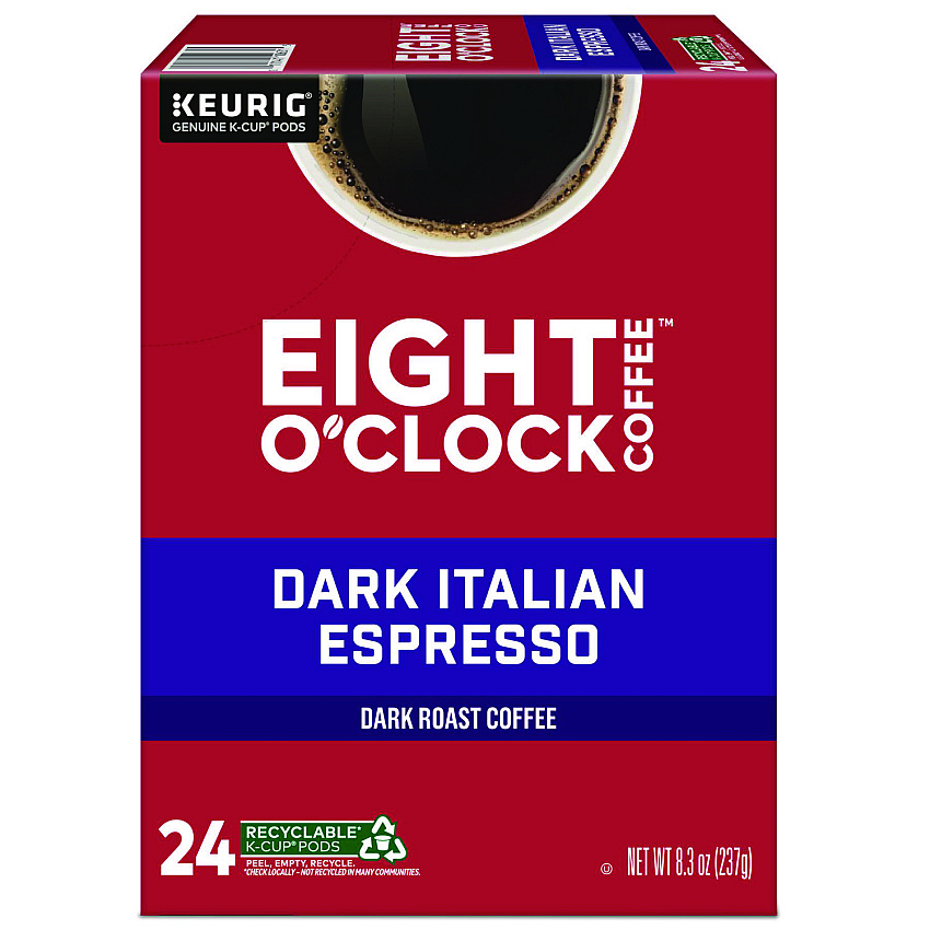 Eight O'Clock Dark Italian Roast Coffee K-Cups (6408)
