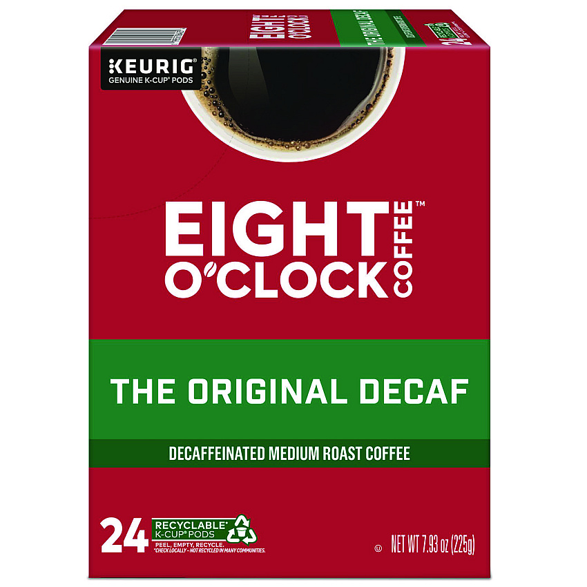 Eight O'Clock Original Decaf Coffee K-Cups, 24/Box (6425)