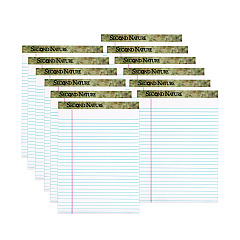 TOPS Second Nature Recycled Ruled Pads, Wide/Legal Rule, 50 White 8.5 x 11.75 Sheets, Dozen (74880)