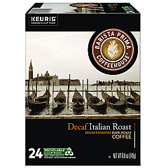 Barista Prima Coffeehouse Decaf Italian Roast Coffee K-Cups, 24/Box (8506)