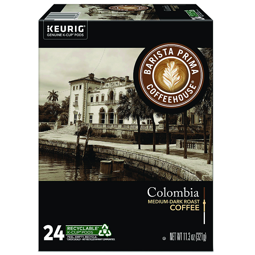 Barista Prima Coffeehouse Colombia K-Cups Coffee Pack, 24/Box (6613)