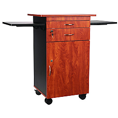 Oklahoma Sound Multimedia Presentation Cart, 25 x 19 x 38, Cherry/Black (MMC)