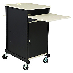 Oklahoma Sound Jumbo Presentation Cart, 21 x 33 x 40, Ivory/Black (PRC400)