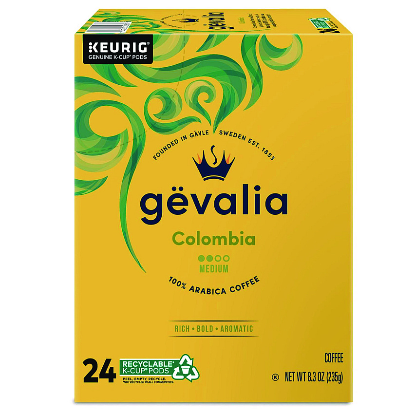 Gevalia Kaffee Colombia K-Cups, 24/Box (5304)