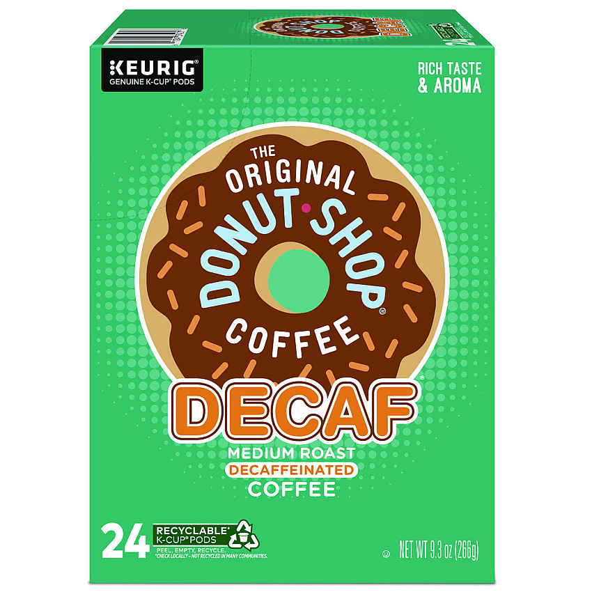 The Original Donut Shop Donut Shop Decaf Coffee K-Cups, 24/Box (7401BX)