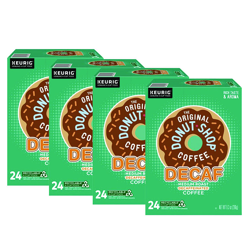 The Original Donut Shop Decaf Coffee K-Cup Pods, 96/Carton (7401)