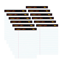 TOPS Docket Gold Ruled Perforated Pads, Wide/Legal Rule, 50 White 8.5 x 11.75 Sheets, 12/Pack (63960)