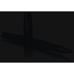 Parker IM Premium Roller Ball Pen, Stick, Fine 0.7 mm, Black Ink, Black/Chrome Barrel (1931658)