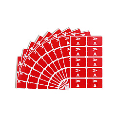 Smead AlphaZ Color-Coded Second Letter Alphabetical Labels, A, 1 x 1.63, Red, 10/Sheet, 10 Sheets/Pack (67171)