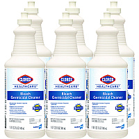 Clorox Healthcare Bleach Germicidal Cleaner, 32 oz Pull-Top Bottle, 6/Carton (68832)