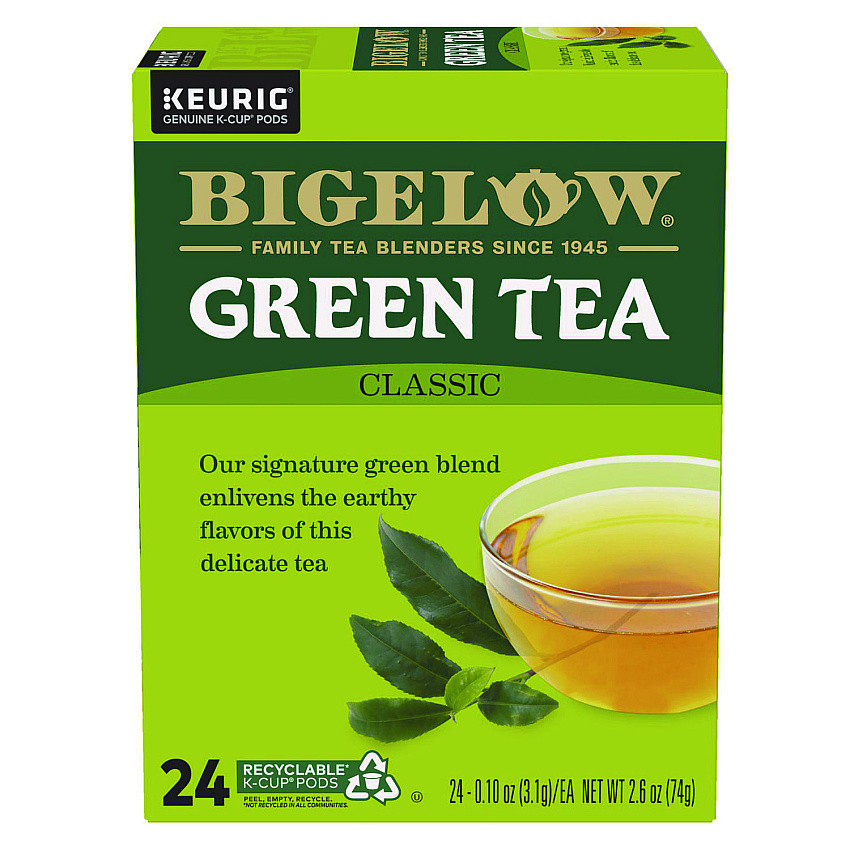 Bigelow Green Tea K-Cup Pack, 24/Box (6085)
