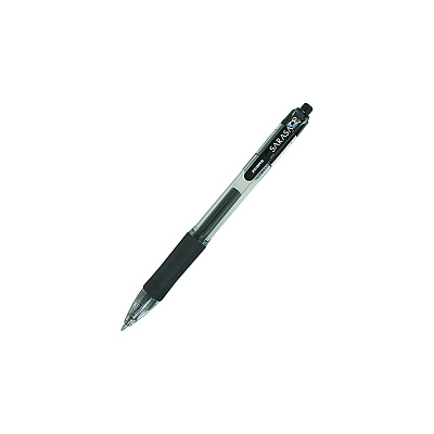 Zebra Sarasa Dry Gel X20 Gel Pen, Retractable, Medium 0.7 mm, Black Ink, Smoke Barrel, 12/Pack (46810)