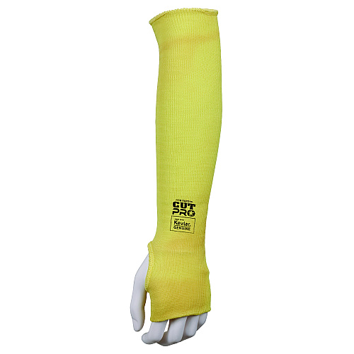 MCR Safety Economy Series DuPont Kevlar Fiber Sleeves, One Size Fits All, Yellow, 1 Pair (9378TE)