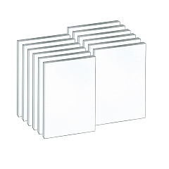 TOPS Second Nature Recycled Unruled Memo Pads, 4 x 6, White, 100 Sheets, 12/Pack (74716)