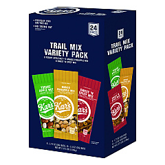 Kar's Trail Mix Variety Pack, Mango Pineapple/Sweet 'N Spicy/Yogurt Apple Nut, 24 Packets/Box (SN08361)