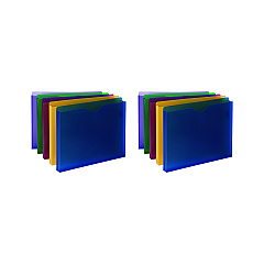 Smead Moisture-Resistant File Pockets, 1" Expansion, Letter Size, Assorted Colors, 10/Pack (89610)