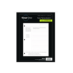TOPS FocusNotes Filler Paper, 3-Hole Punched, 8.5 x 11, Cornell Rule, 100/Pack (62354)