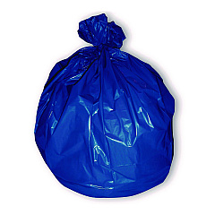 Heritage Linear Low-Density Can Liners for Recyclable Waste, 45 gal, 1.3 mil, 40" x 46", Blue, Flat Pack, 100/Carton (733150)
